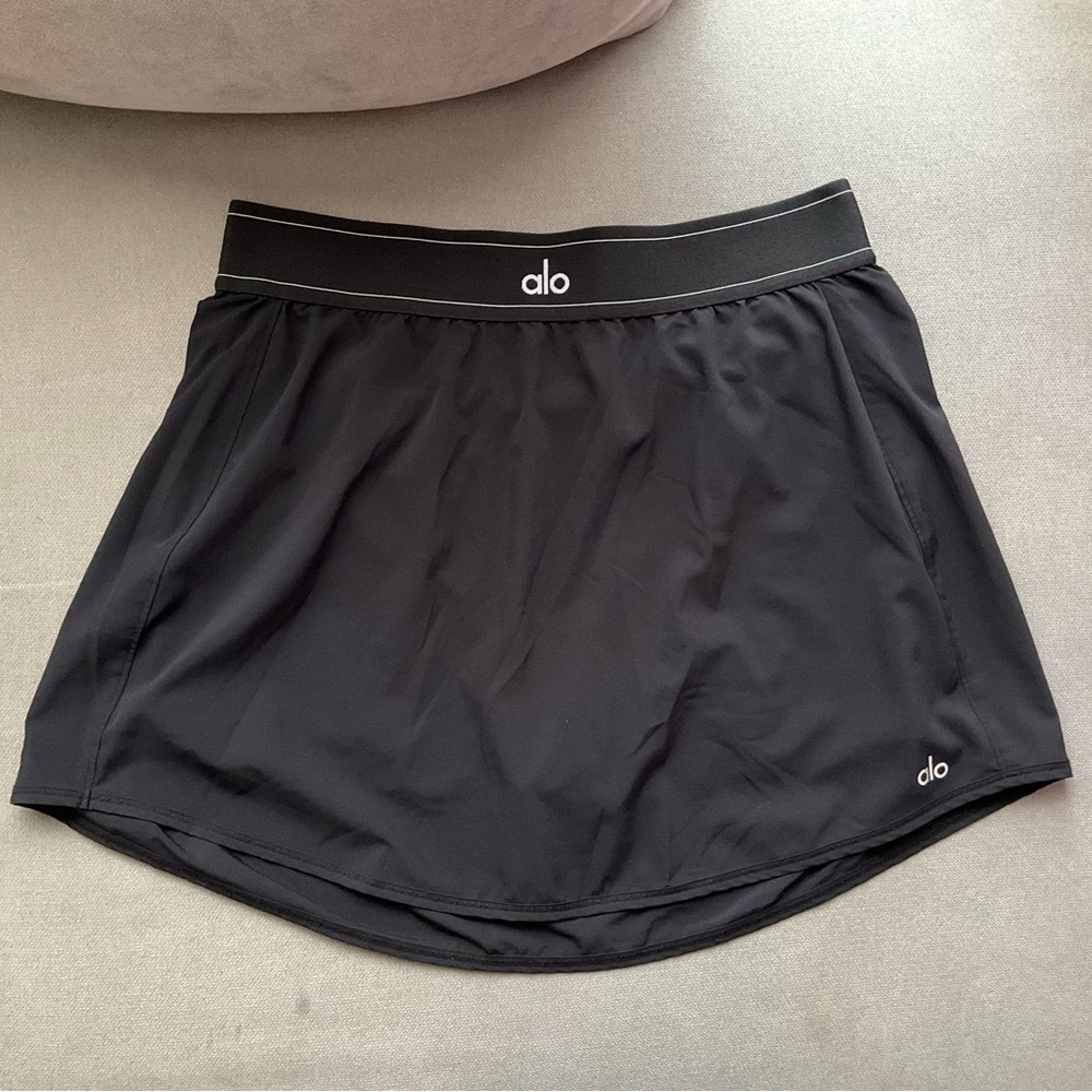 Alo Yoga Match Point Tennis Skirt Black L - Picture 10 of 14